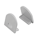 Set terminatii profil aluminiu, pentru banda LED aplicata, gri, 18 mm