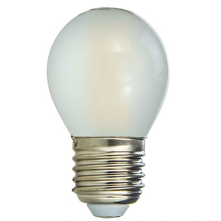 Bec LED Hepol, sferic, E27, filament mat, 4W, lumina neutrala