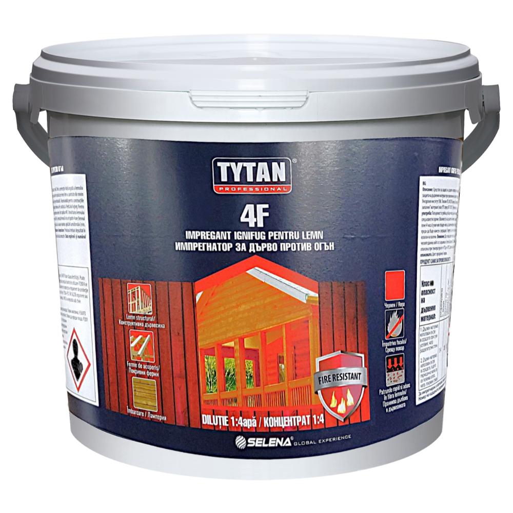 Impregnant ignifug pentru lemn Tytan 4F, 5 kg
