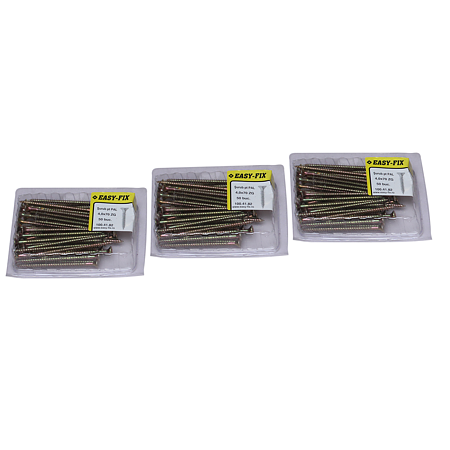 Set holsuruburi, cap inecat, otel zincat galben, 4 x 70 mm, 50