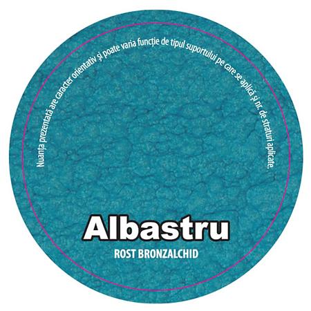 Email pentru metal Rost Bronzalchid 3 in 1, pe baza de solventi, albastru, lucios, 0.75 l