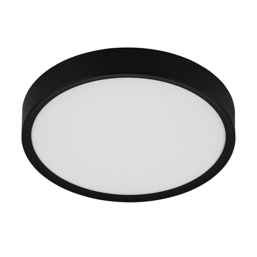 Plafoniera Giglio D340, plastic, LED, 14.6 W,  negru, 34 cm