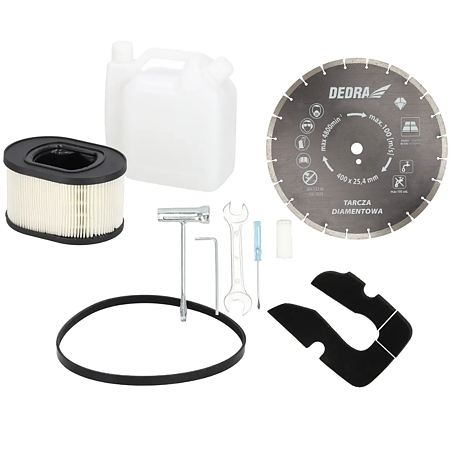 Motodebitor pe benzina pentru taiat beton/otel Dedra DED8837, 4.8 KW, 94 cm³, 8000 RPM
