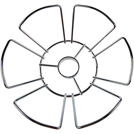 Coloana bar cu accesorii si suport pentru pahare, crom, D 31 cm