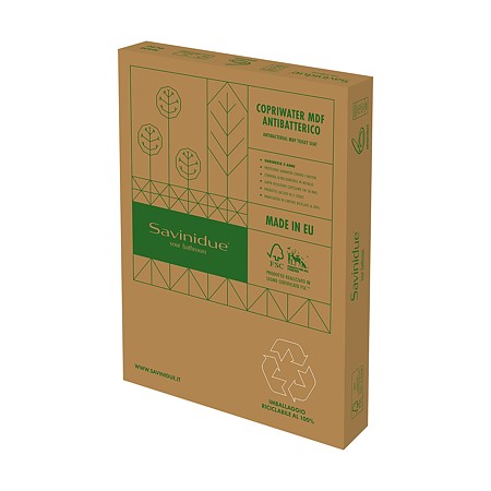 Capac WC Savini Due CWATHQ, MDF, gri, 49.3 x 37.1 cm Capac WC Savini Due CWATHQ, MDF, gri, 49.3 x 37.1 cm