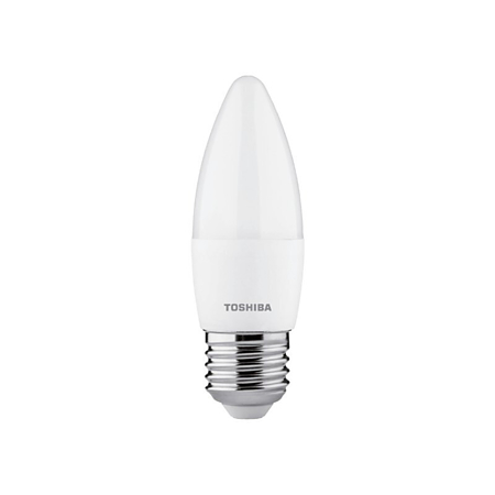 Bec LED Toshiba C37, E27, 7 W, 806 lm, lumina rece 6500 K