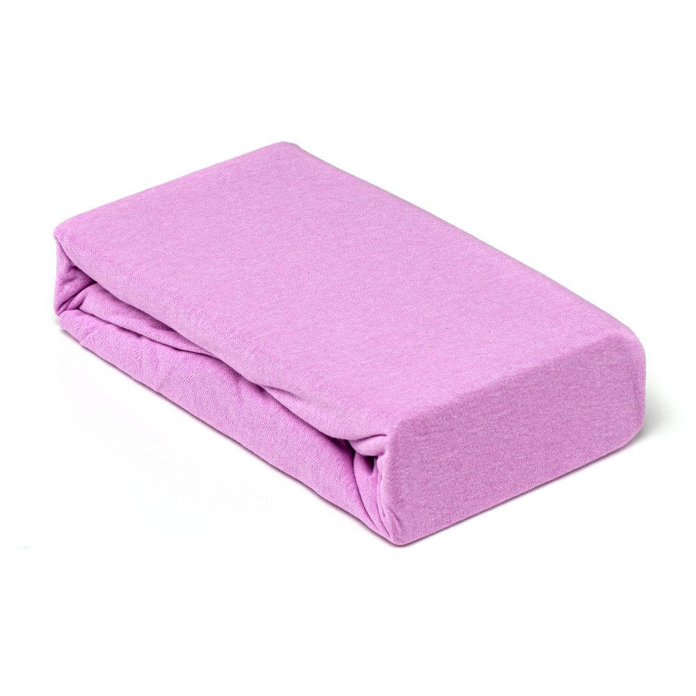 huse pat cu elastic 140/200 Husa saltea Jersey lila, cu elastic, bumbac 100%, 140 x 200 cm