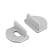 Set terminatie profil aluminiu led, plastic, gri, latime 14 mm Set terminatie profil aluminiu led, plastic, gri, latime 14 mm