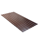 Tabla cutata, cuta H=7mm, culoare: maro RAL 8017, dimensiune: 0,958 x 2 m, grosime 0,25 mm