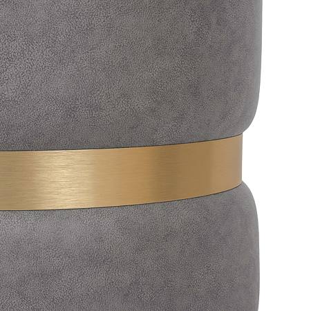 Taburet Ring, inel auriu, stofa gri deschis M609, rotund, 38 x 38 x 40 cm Taburet Ring, inel auriu, stofa gri deschis M609, rotund, 38 x 38 x 40 cm