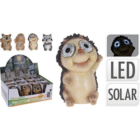 Lampa solara cu LED Funny Animals, de gradina, 2xLED, 11 cm
