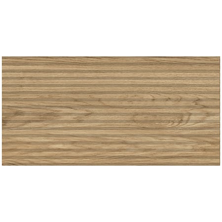 Gresie portelanata exterior/interior KAI Tilia brown, rectificata, structurata, mat, decor lemn, maro, 60 x 120 cm