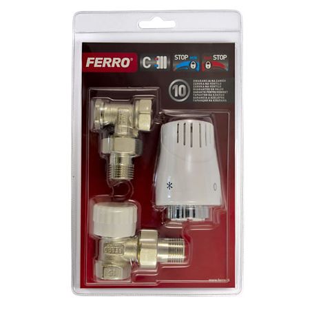 Set termostatic coltar Ferro ZTM02, 1/2 inch x 1/2 inch
