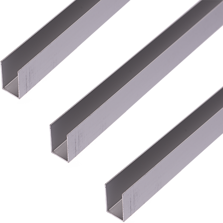 Profil din aluminiu tip U, 12 x 18 x 0,7 mm , 1 m