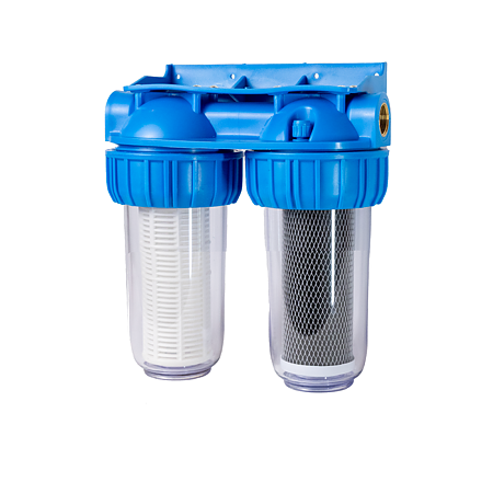 Filtru de apa, carbune activ + sita, 7" cu 1/2" in linie