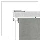 Profil banda LED pentru treapta LED.814.10.MKR2, aluminiu, incorporabil, mat, gri, 24 x 2500 mm