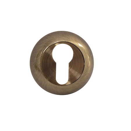 Rozeta pentru cilindru, SN, rotunda, aliaj aluminiu, bronz antic, Ø 5 cm