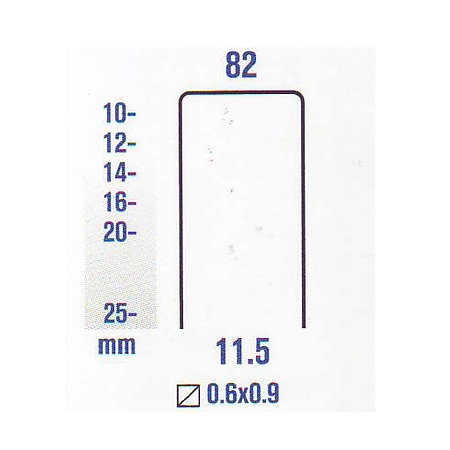 Capse tapiterie TIP 82/14, otel, 14 x 11.5 mm, 10000/buc