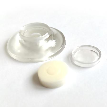 Saiba universala, silicon, transparent, 10 buc/set