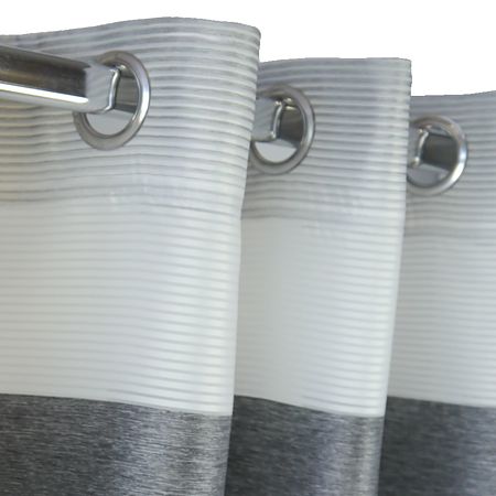  Perdea Ösenschal 2421, 100% poliester, 04 gri, 140 x 245 cm