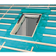 Rama etansare Fakro EZV-A, pentru acoperisuri ondulate, aluminiu, 66 x 118 cm