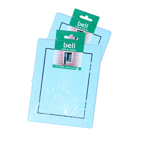 Usita vizitare, Bellplast, plastic, albastru deschis, 15x20 cm