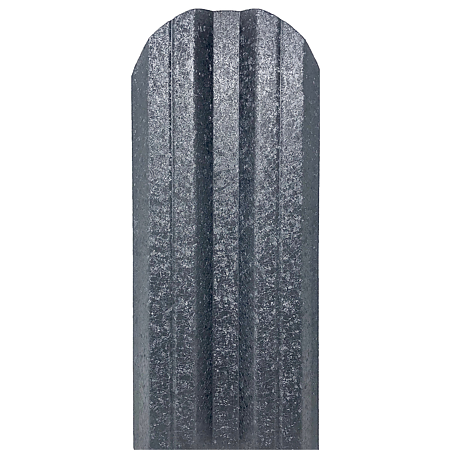 Sipca metalica gard Tisa, gri, RAL 7024, mat, 0.4 mm, 1500 x 115 mm, 25 bucati + 50 bucati surub autoforant