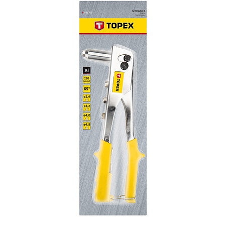 Cleste pentru nituri Topex, 250 mm
