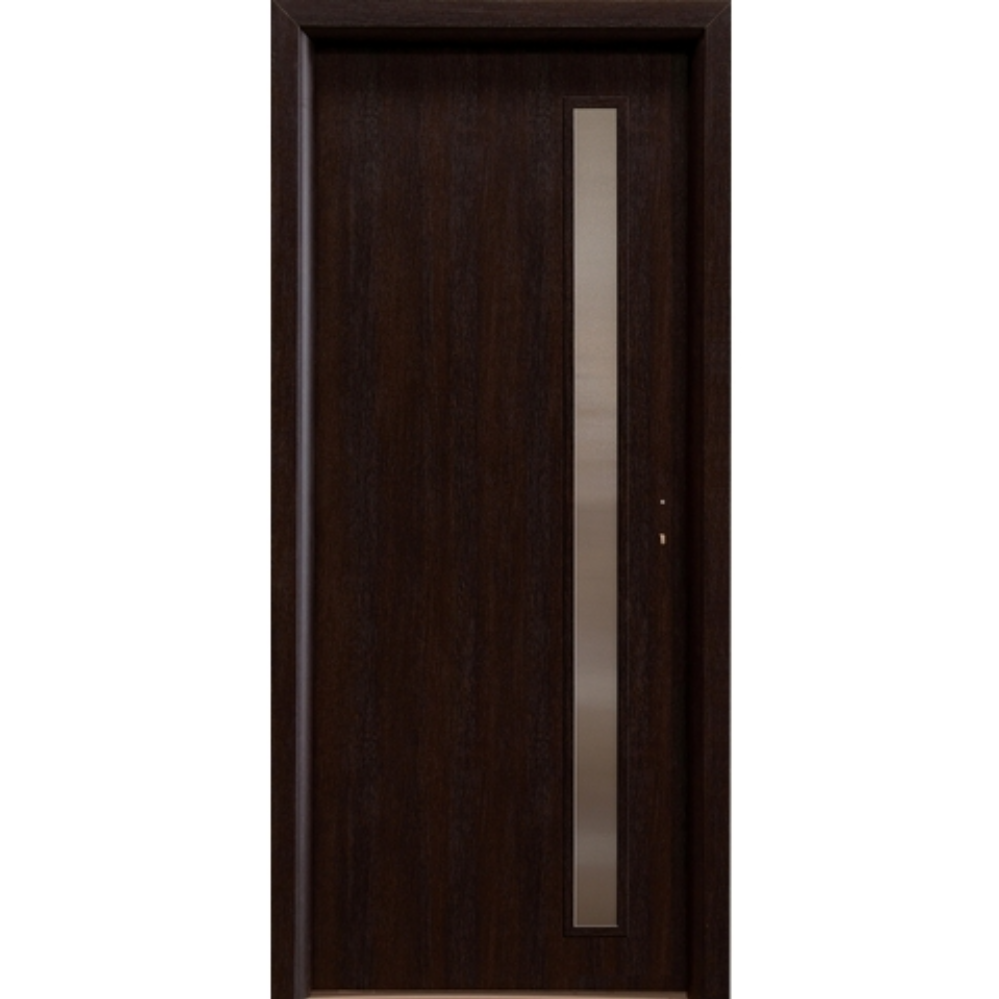 Usa interior cu geam, Wenghe gol II 860, stanga, 202 x 86 x 4 cm cu toc