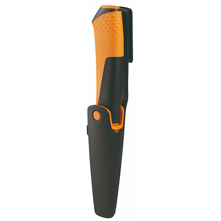 Cutit universal cu ascutitor Fiskars, lama otel, maner 3 componente, 87 mm Cutit universal cu ascutitor Fiskars, lama otel, maner 3 componente, 87 mm