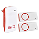 Sonerie wireless 2 butoane Emos P5720.2T, 150 m, IP44, 10 melodii