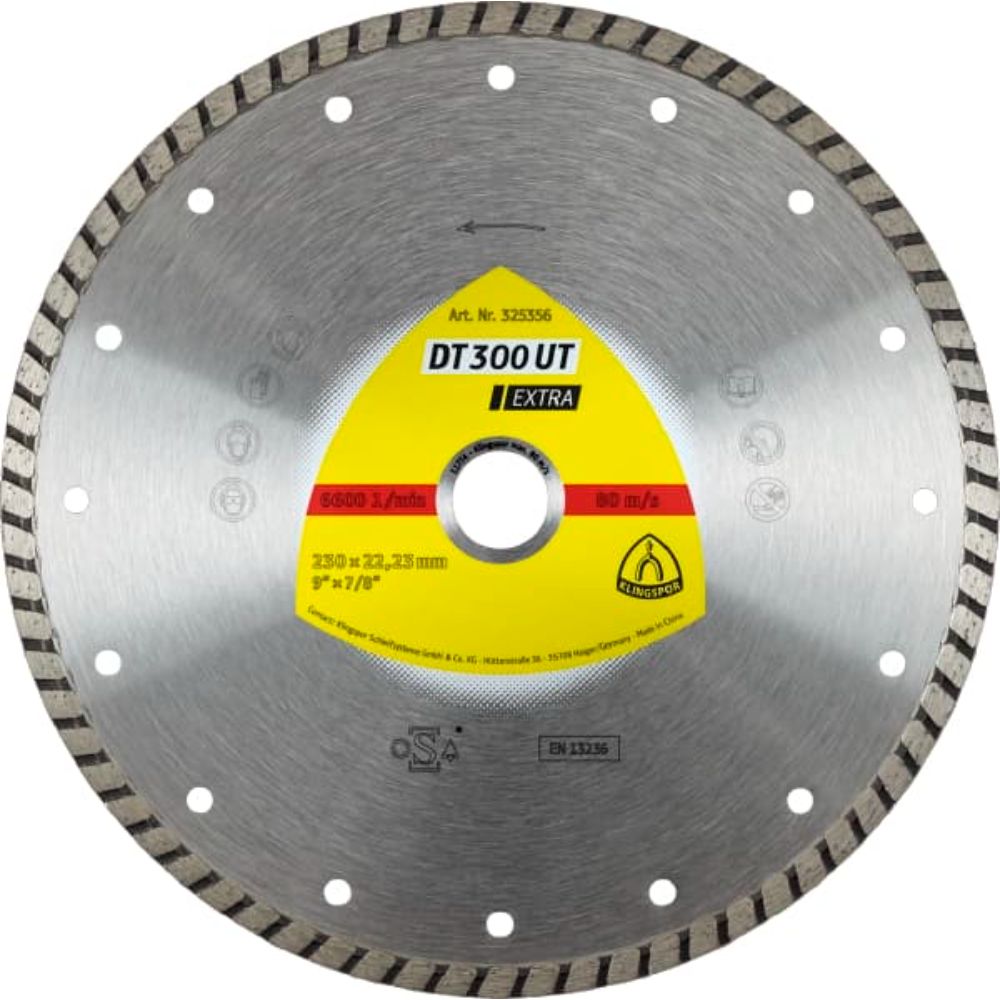Disc diamantat pentru beton si ceramica Klingspor DT 300 UT Extra, 180 x 2.2 x 22.23 mm 180