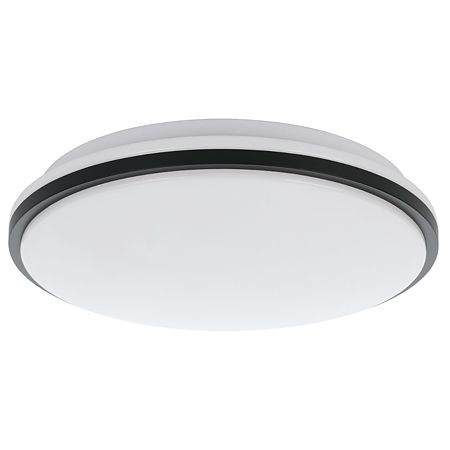 Plafoniera Marunella S, plastic, LED, 18 W, alb si negru, 34 cm