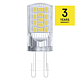 Bec LED Emos Classic, bulb, G9, 4 W, lumina calda, 3000 K, 470 lm