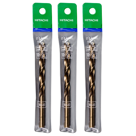 Burghiu Hikoki HSS-Co, mandrina standard, pentru metal, 8 mm 