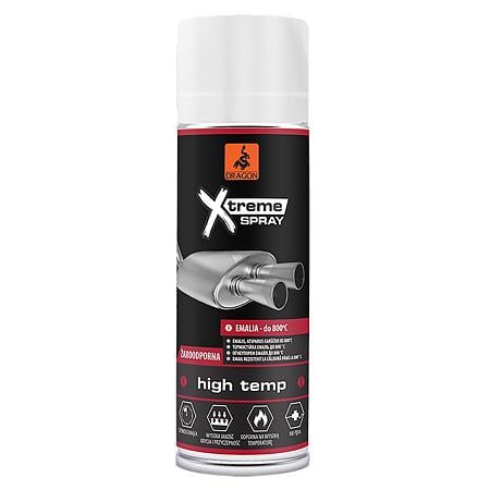 Vopsea spray pentru temperaturi inalte Dragon Xtreme, alb RAL9003, 400 ml