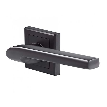 Set manere Yale Siena,cu arc si  rozete incluse, aluminiu, negru