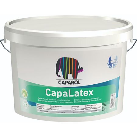 Vopsea lavabila interior Caparol Capalatex, alb, 2.5 l