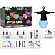 Ghirlanda luminoasa exterior, party lights, 10 LED-uri RGB, 7.5 m