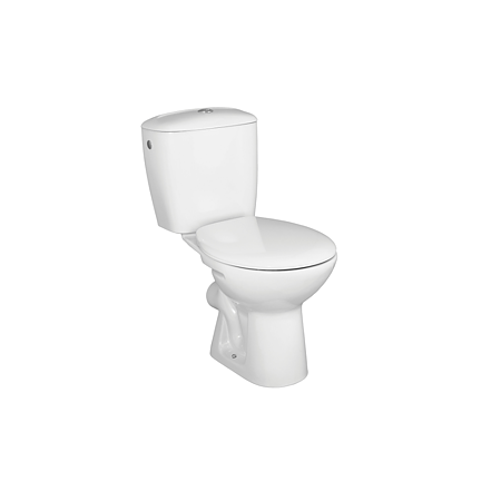 Set compact WC Fayans Canto, portelan, alb, evacuare laterala, max. 6 l, 77 x 64.5 x 35.5 cm