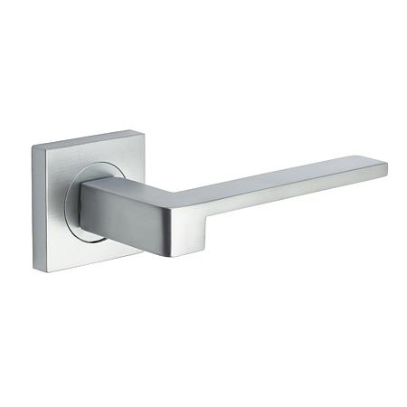 Set maner cu rozeta Falcon Yale, aliaj zinc, crom satinat, 65 mm