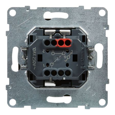 Intrerupator cap-scara Legrand, New Suno, L721406, IP44, montaj incastrat, negru, 72.9 x 72.9 x 40 mm