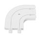 Cot final sina tavan SH2, stanga / dreapta, PVC, alb, 2 canale