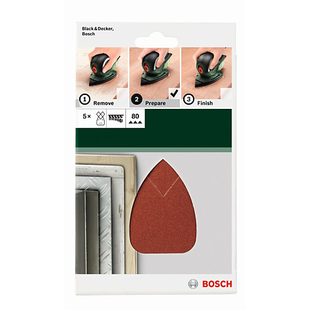 Set 5 foi abrazive Bosch G80, 95 x 135 mm