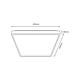 Plafoniera led Fabio, 35 W, metal/plastic, alb