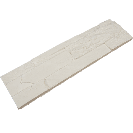 Piatra decorativa Vista, alb, placare interioara, 37 x 10 cm