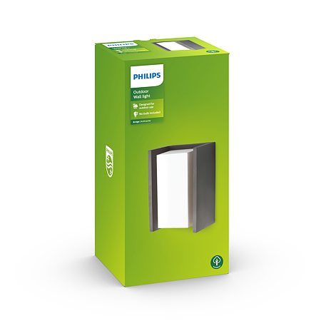 Aplica perete exterior Philips Ecomoods Hue Bridge, antracit, 1 x E27, 42 W
