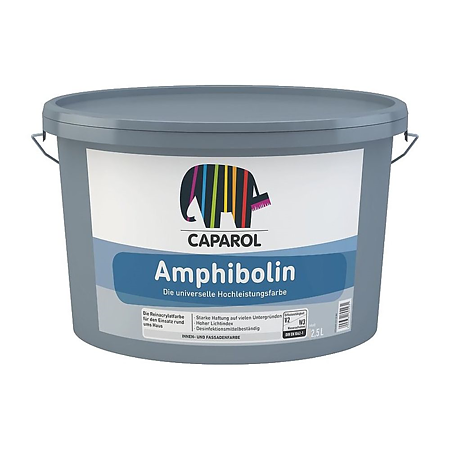 Vopsea acrilica interior/exterior Caparol Amphibolin, alb, 2.5 l