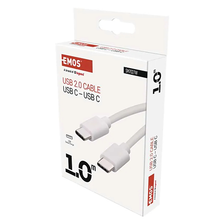 Cablu incarcare/transfer date USB C 2.0 Emos, tata-tata, 1 m