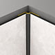 Profil de colt interior Rocko Tiles, aluminiu anodizat, negru, 2800 mm